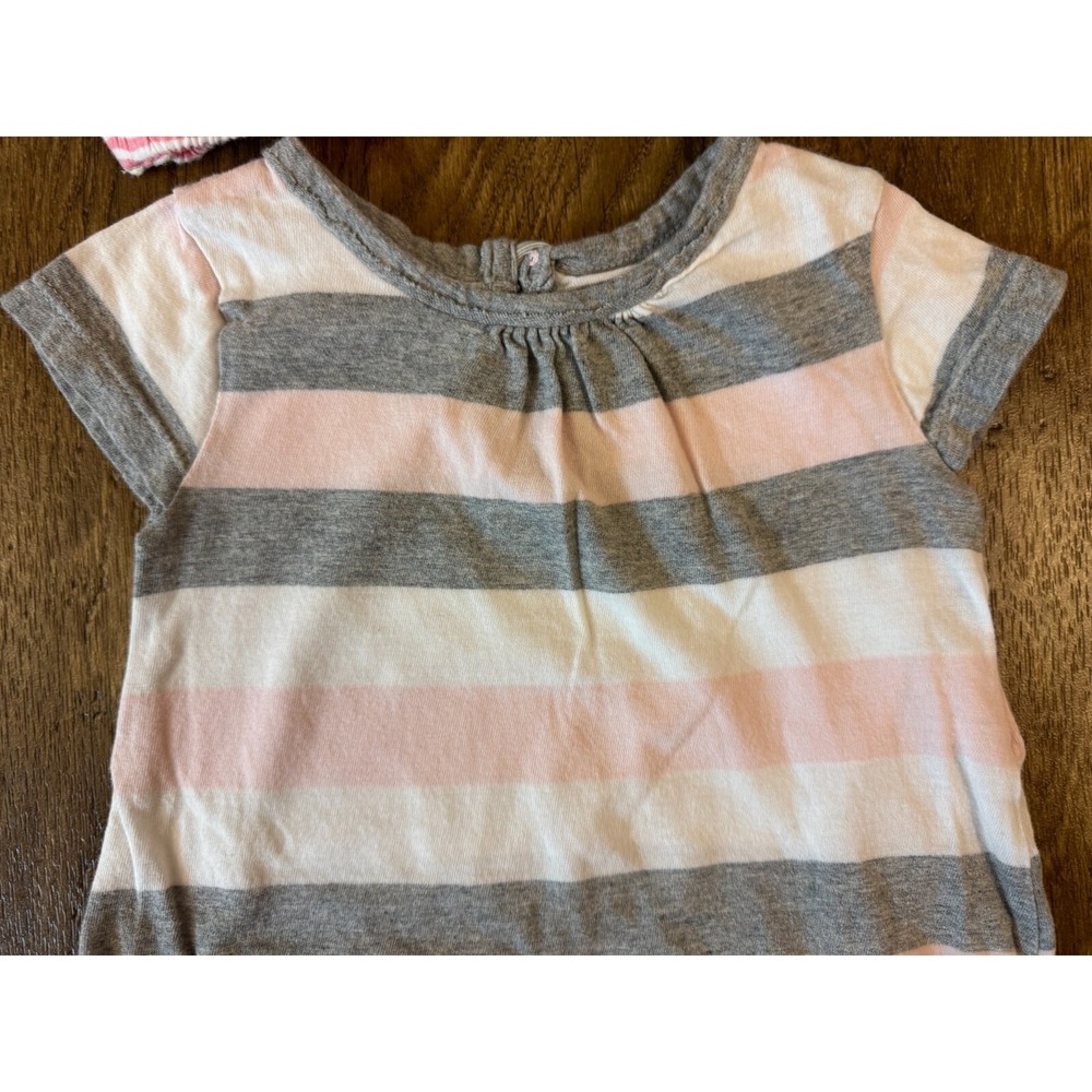 Burt's Burts Bees Organic Cotton Baby Girl 0/3 Months Clothes Lot Rompers Outfit - Picture 8 of 9